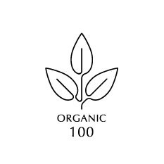 オーガニック素材を100％使用